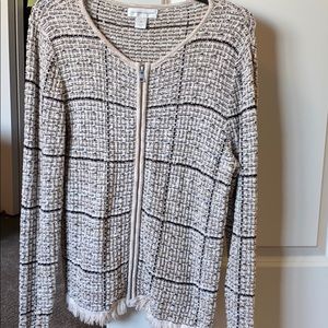 Zipper cardigan